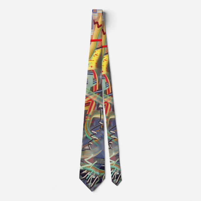 Gravata Wild Abstrato Necktie (Frente)