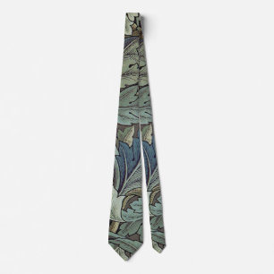 Gravata William Morris Acanthus Sage Flor de Salvia Floral