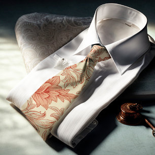 Gravata William Morris Chrysanthemum Pattern Neck Tie