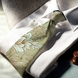 Gravata William Morris Chrysanthemum Pattern Neck Tie