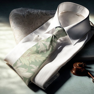 Gravata William Morris Chrysanthemum Pattern Neck Tie