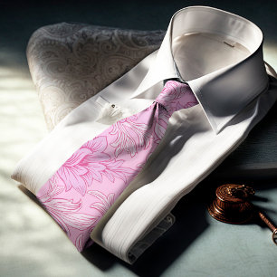 Gravata William Morris Chrysanthemum Pattern Neck Tie