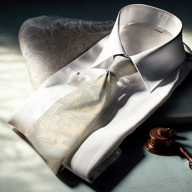 Gravata William Morris Chrysanthemum Pattern Neck Tie (Criador carregado)