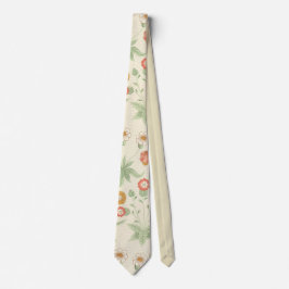 Gravata William Morris Daisy Pattern Retro Elegante Floral