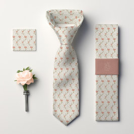 Gravata William Morris Garden Tulip Floral Patterno