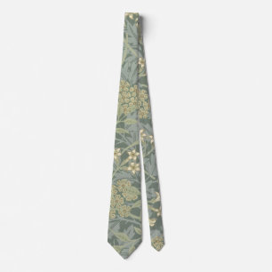 Gravata William Morris Jasmine Blue Botanic Art
