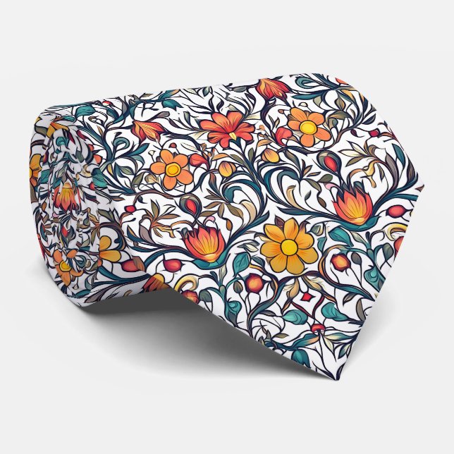 Gravata William Morris Pattern (Rolled)
