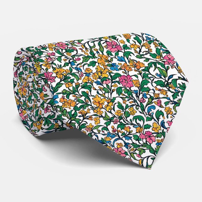 Gravata William Morris Pattern (Rolled)