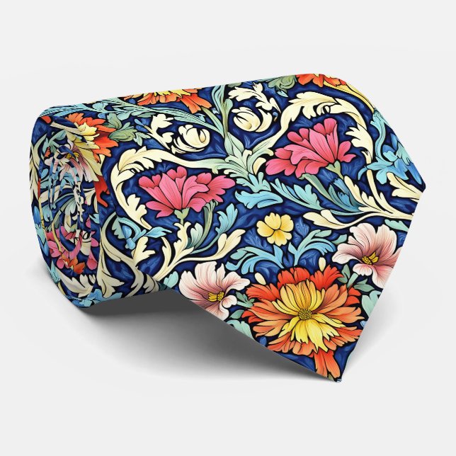 Gravata William Morris Pattern (Rolled)