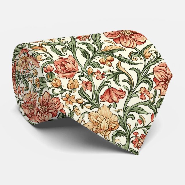 Gravata William Morris Pattern (Rolled)