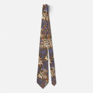 Gravata William Morris Tulip e Willow