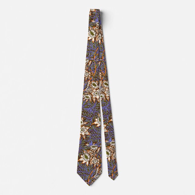 Gravata William Morris Tulip e Willow (Frente)