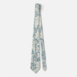 Gravata William Morris Wallflower Blue damask