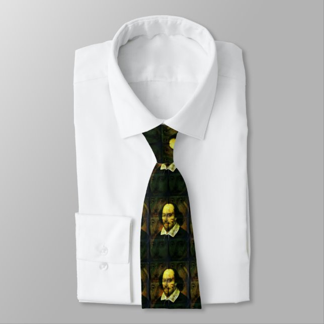 Gravata William Shakespeare Blending Portraits Tie (Amarrado)
