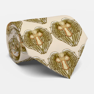 Gravata Wings Cross Crown