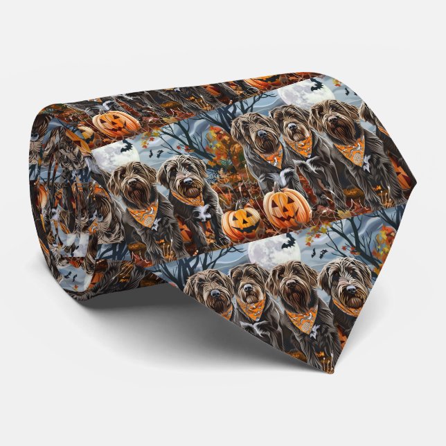 Gravata Wirehaired Pointing Griffon Halloween Spooky (Rolled)