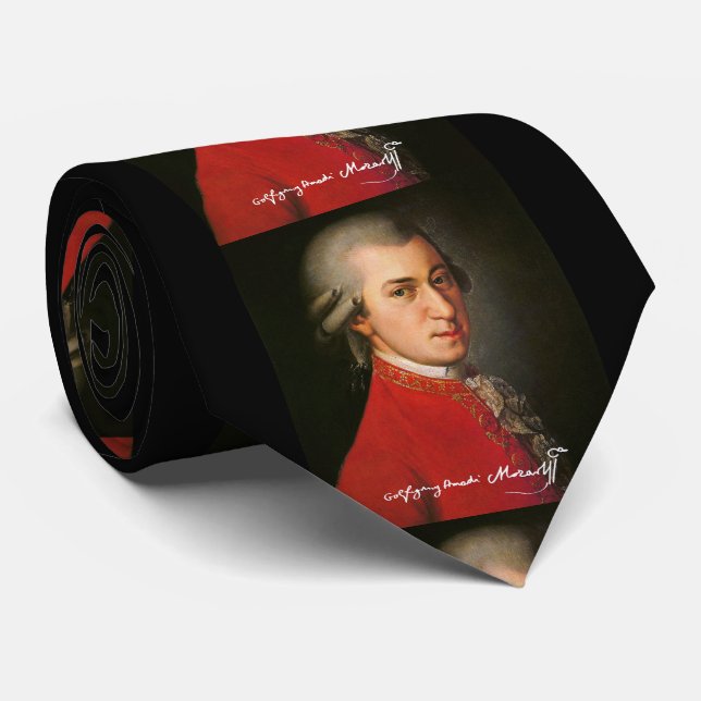 Gravata Wolfgang amadeus mozart ネ ク タ イ (Rolled)