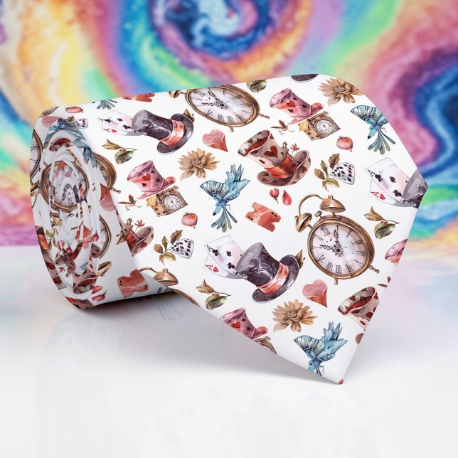 Gravata Wonderland Classic Pattern Necktie Tie (Criador carregado)