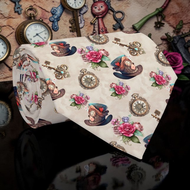 Gravata Wonderland Classic Pattern Necktie Tie (Criador carregado)