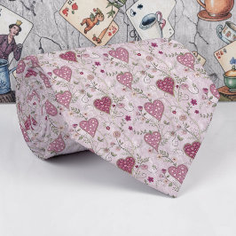 Gravata Wonderland Lilac Classic Pattern Necktie Tie