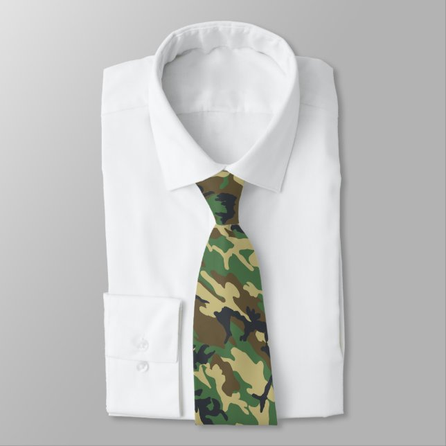Gravata Woodland Camo (Amarrado)