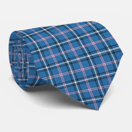 Gravata Xadrez Azul Clássico Preto e Branco