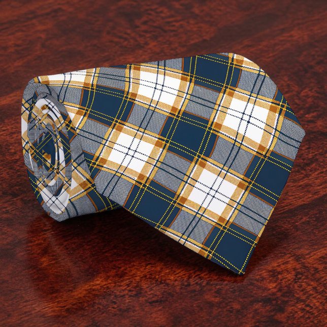 Gravata Xadrez Azul e Amarelo (Criador carregado)