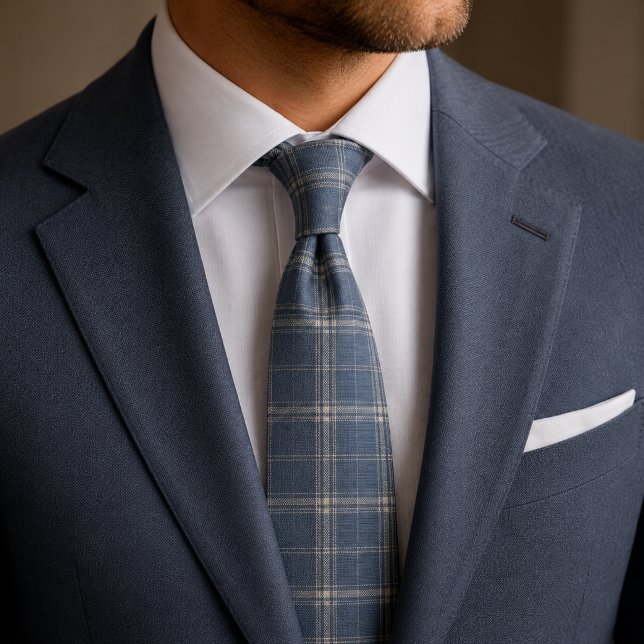 Gravata Xadrez Azul Poeirento (Criador carregado)