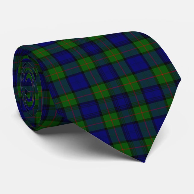 Gravata Xadrez azul-tartan Murray (Rolled)