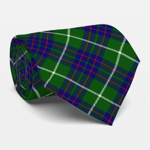 Gravata Xadrez azul-tartan tartan MacIntyre