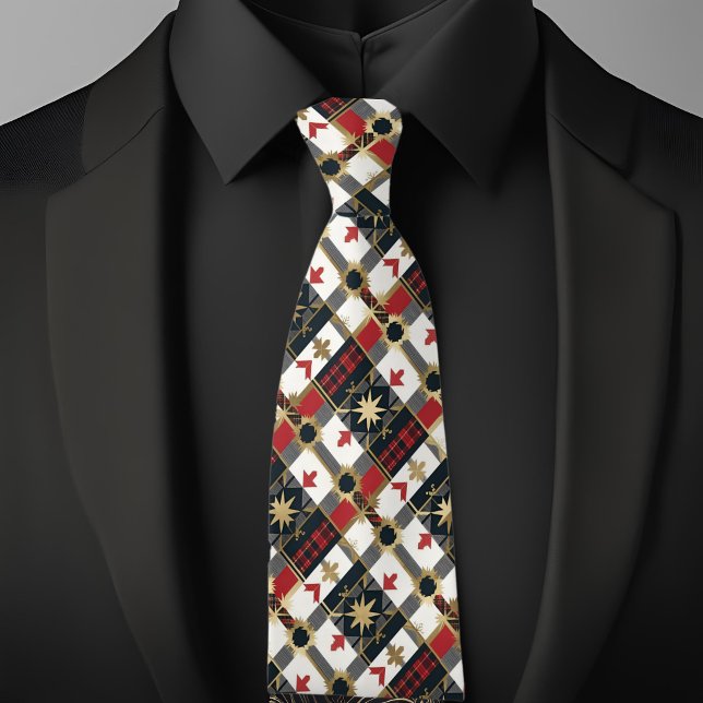 Gravata Xadrez de estrelas e setas (Criador carregado)