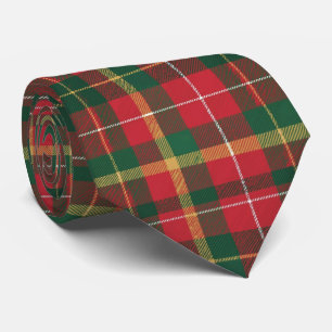 Gravata Xadrez de Natal Vermelho e Verde 