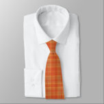Gravata Xadrez de outono Russo Laranja Tartan<br><div class="desc">Xadrez de outono Russo Laranja Tartan</div>