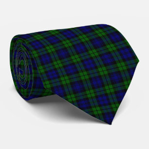 Gravata Xadrez de Tartan com Marinho e verde clássico