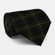Xadrez de Tartan Preto Verde Suave