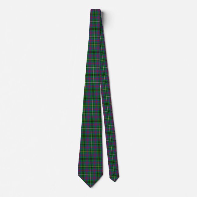 Gravata Xadrez do Scottish Clan Wood Tartan (Frente)