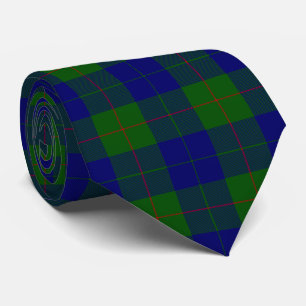 Gravata Xadrez do verde azul do tartan do clã de Barclay