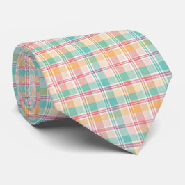 Gravata Xadrez Escocês Multicolorido