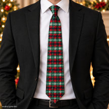 Xadrez Escocês Vermelho e Verde Natal Flocos de Ne