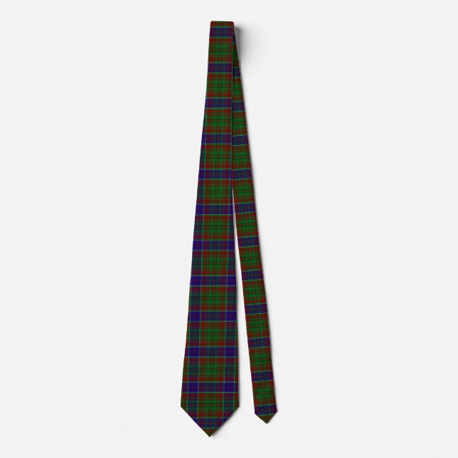 Gravata Xadrez Escocesa Clan Adams Tartan (Frente)