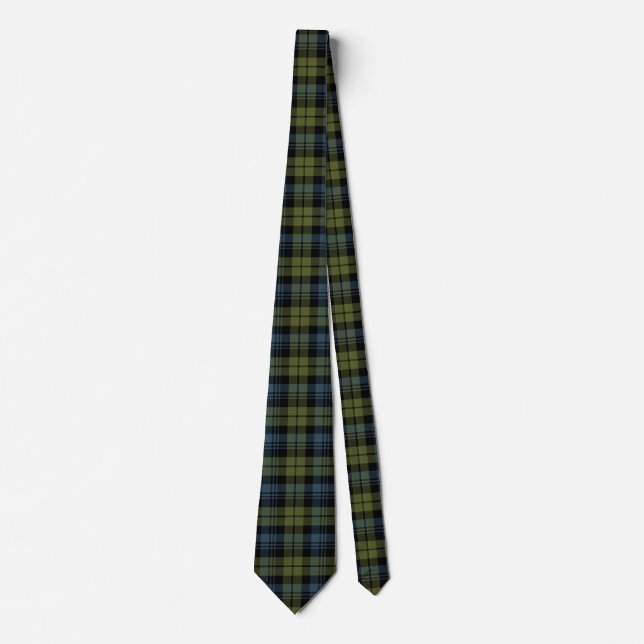 Gravata Xadrez Escocesa Clan Campbell Tartan (Frente)