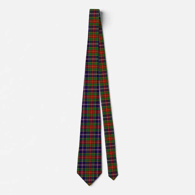 Gravata Xadrez escocesa Clan Crozier Tartan (Frente)