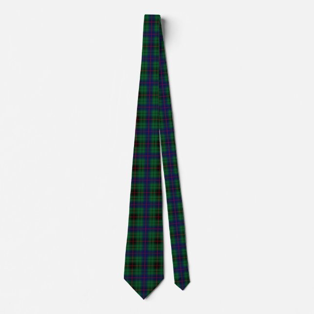 Gravata Xadrez escocesa Clan Davidson Tartan (Frente)
