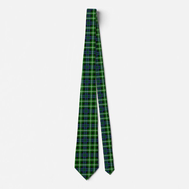 Gravata Xadrez Escocesa Clan Graham Tartan (Frente)