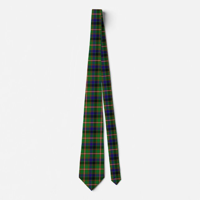 Gravata Xadrez Escocesa Clan Reid Tartan (Frente)
