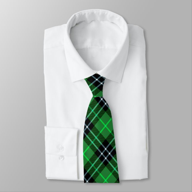 Gravata Xadrez escocesa Green Tartan (Amarrado)