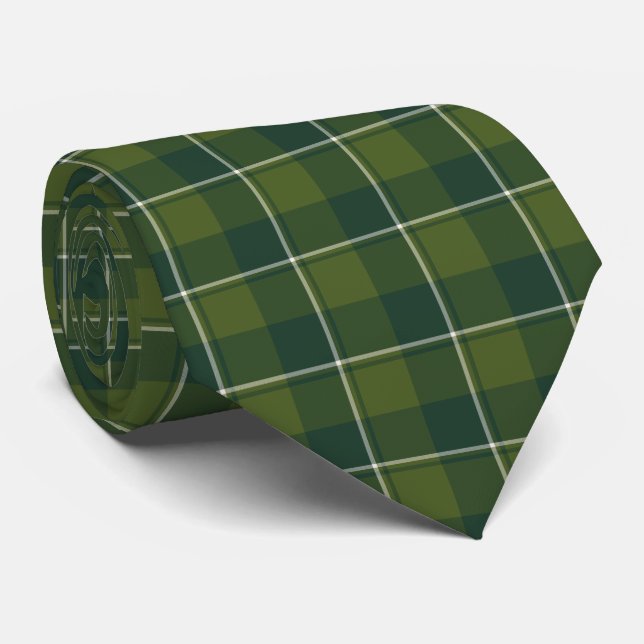 Gravata Xadrez Floresta e Sempre Verde (Rolled)