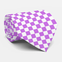 Gravata Xadrez magenta visual clássico