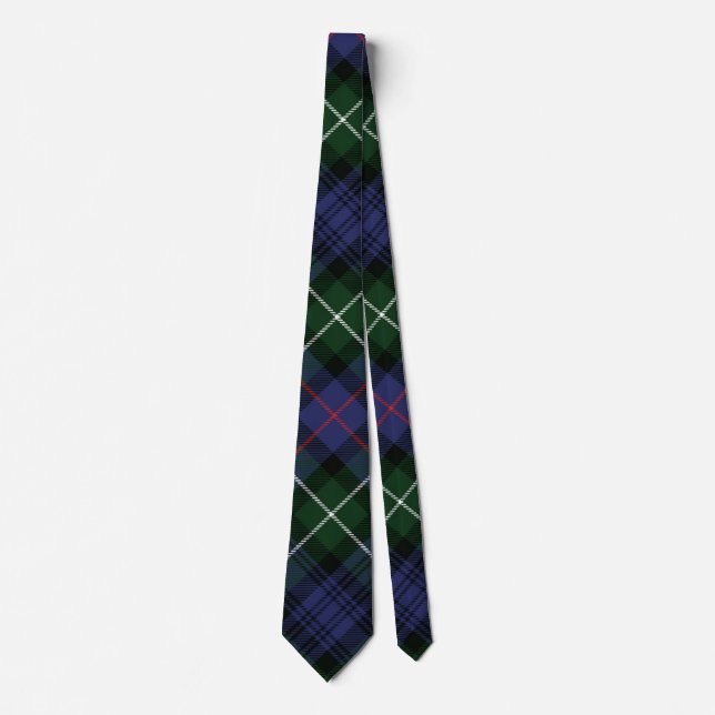 Gravata Xadrez Rustic Christmas MacKenzie Tartan (Frente)