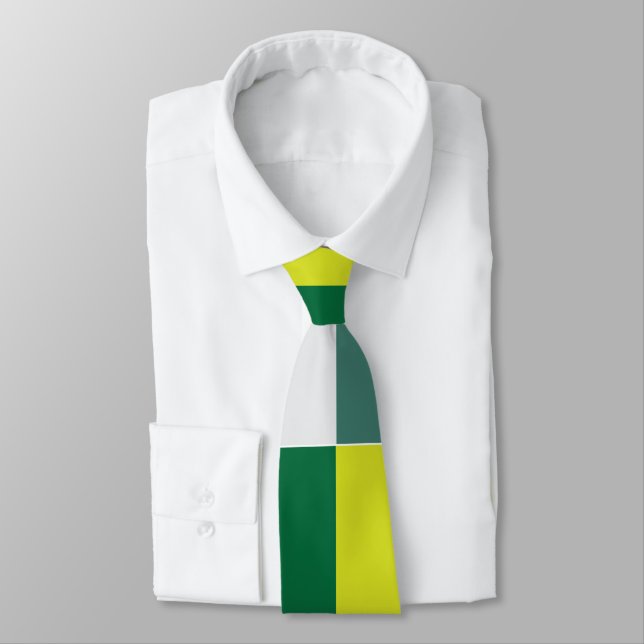 Gravata Xadrez Tartan Verde  (Amarrado)